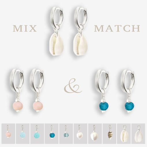 Mix & Match - PreciouSea Hoop Ohrringe - Silber - selbst zusammenstellen