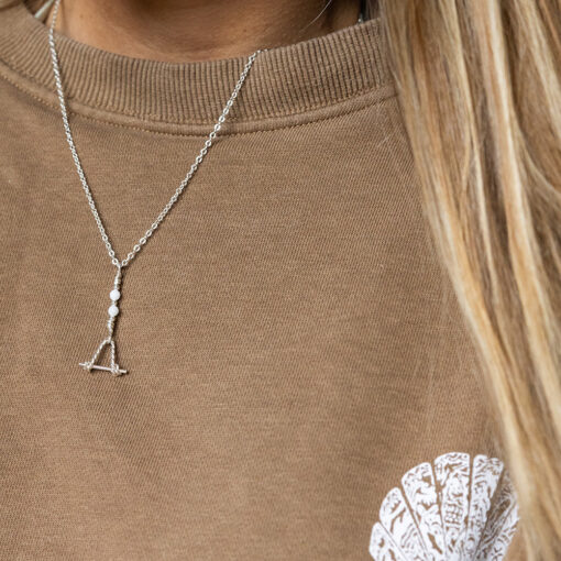Alternative view of Wakehandle Necklace Silver