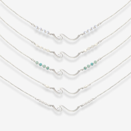 Freewave Choker Halskette - Silber