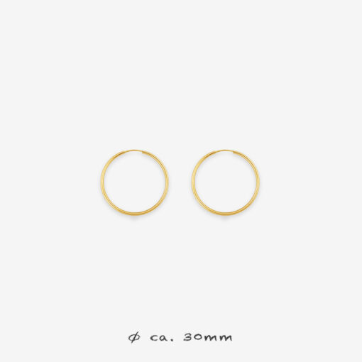 Beauty in Simplicity - Basic Slim Hoop - 30mm